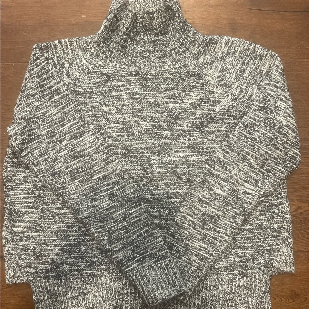 Madewell Navy and White Knit Sweater